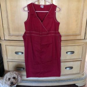 Red maternity dress